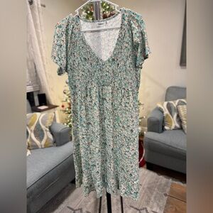 Floral Midi Maternity Dress